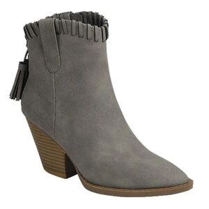 Forever Gray Women Western Ankle Booties